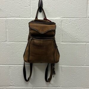 Leather backpack